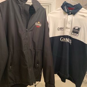 Guinness rugby shirt & jacket combo- Emboidered